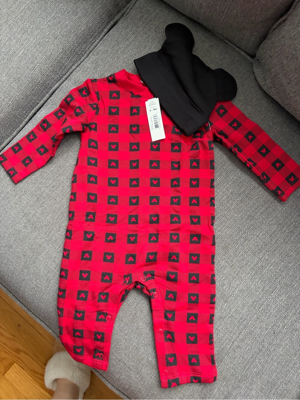 Disney x Joe Fresh | Mickey Mouse Sleeper & Hat Set | NWT | 6-9M